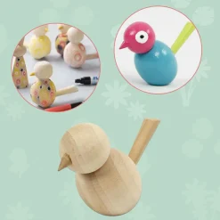 Discount Creativ Company Mal selv - Fugl af træ, 1 stk