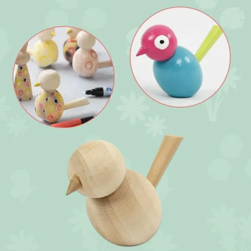 Discount Creativ Company Mal selv - Fugl af træ, 1 stk