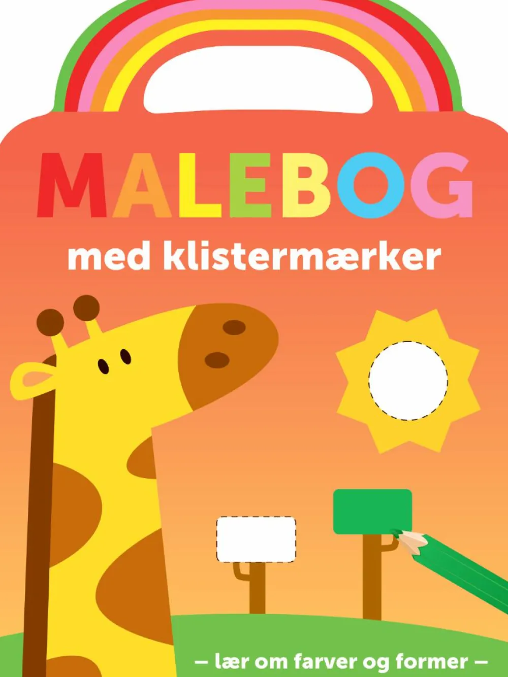 New Forlaget Bolden Malebog med klistermærker - Giraf