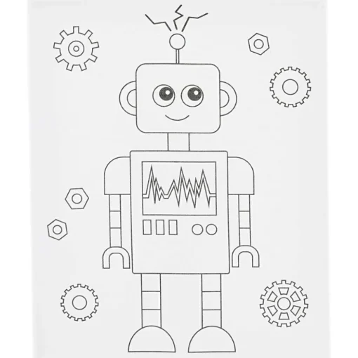 Creativ Company Malerlærred 24 x 30 cm - Robot
