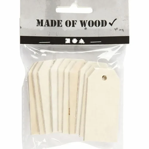 Clearance Creativ Company Manilamærker 3 x 6 cm - Natur, 10 stk