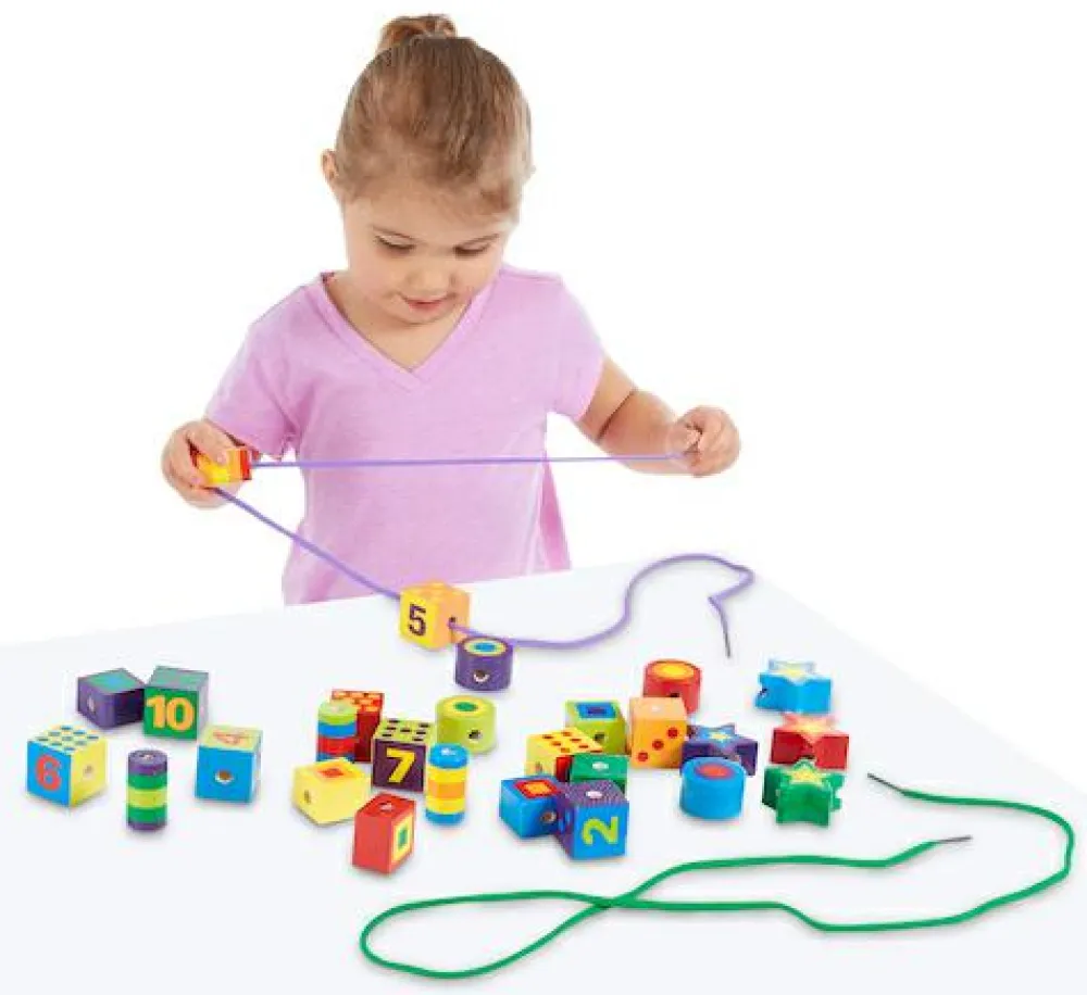 New Melissa & Doug Megaperler i træ