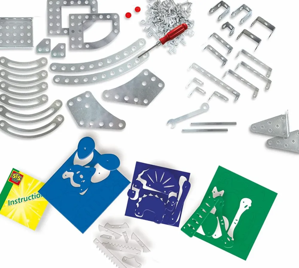 Hot SES Creative Metalbyggesæt - Triceratops + Spinosaurus