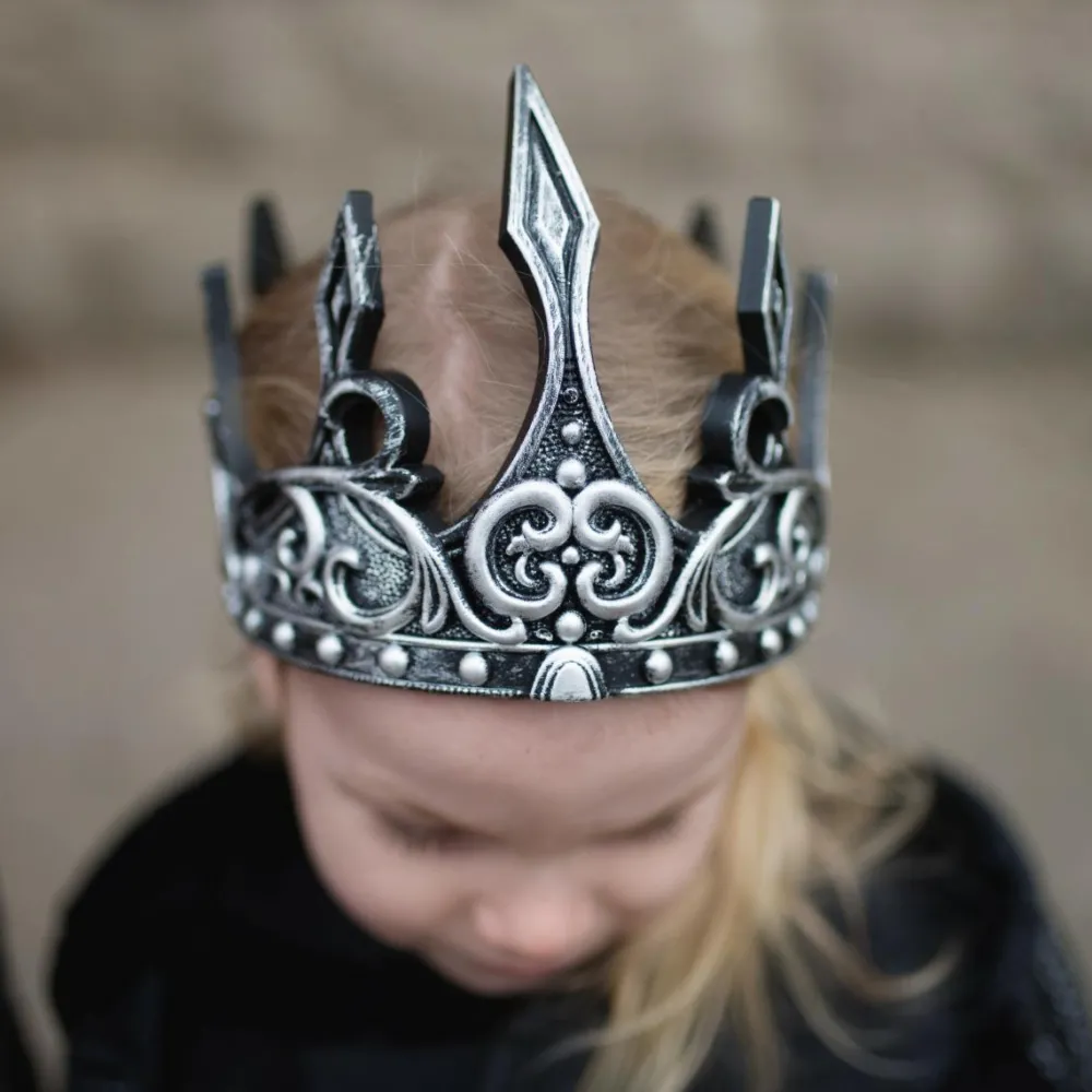 Discount Great Pretenders Middelalder krone - Sølv/sort