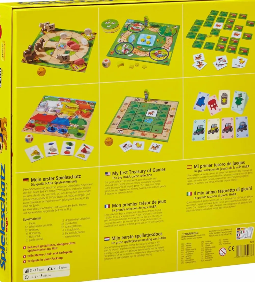 Clearance Haba Min første spil skat - Inkl. 10 spil