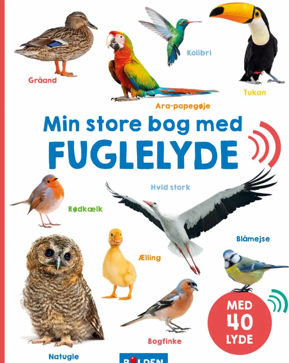 Best Forlaget Bolden Min store bog med fuglelyde
