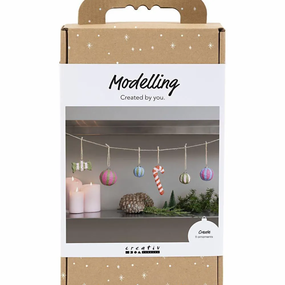 Creativ Company Modelleringskit med pulp - Julepynt
