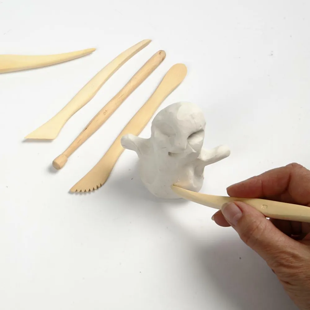 Online Creativ Company Modelleringsredskaber i træ, 6 stk