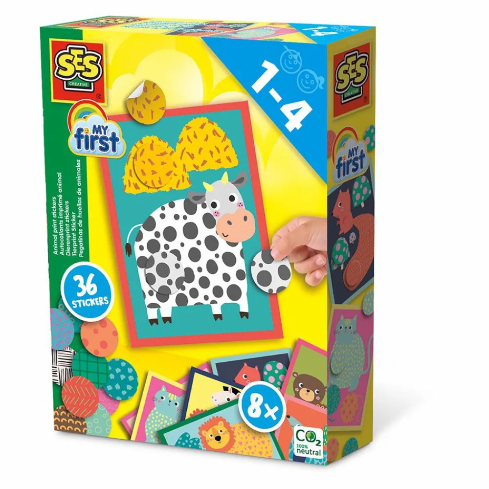 Hot SES Creative My First - Klistermærker med dyreprint