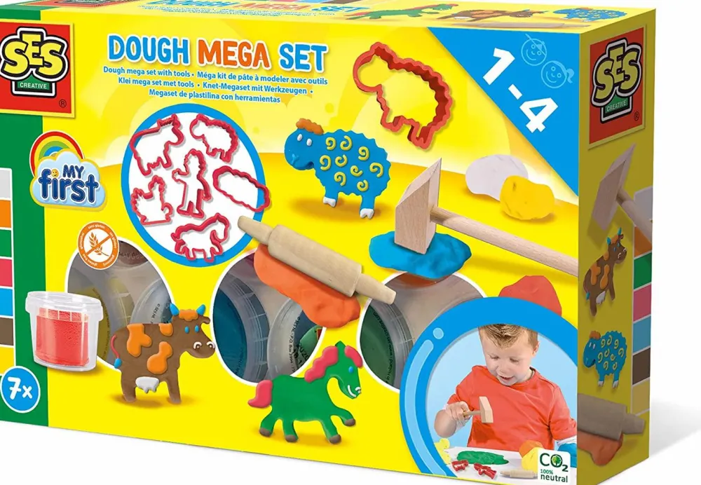 Outlet SES Creative My First - Modellervoks megasæt inkl. redskaber