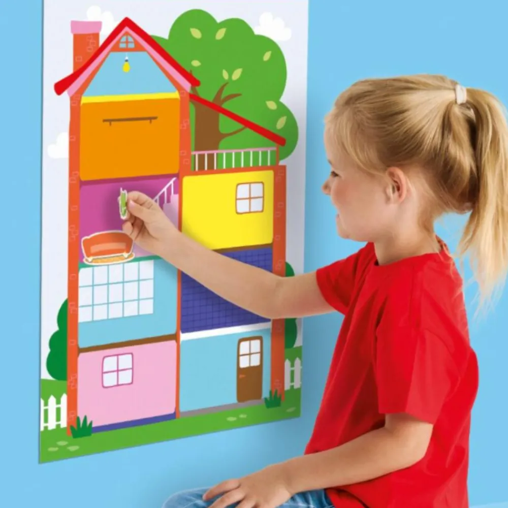 Best SES Creative My First - Plakat med klistermærker - Mit hus