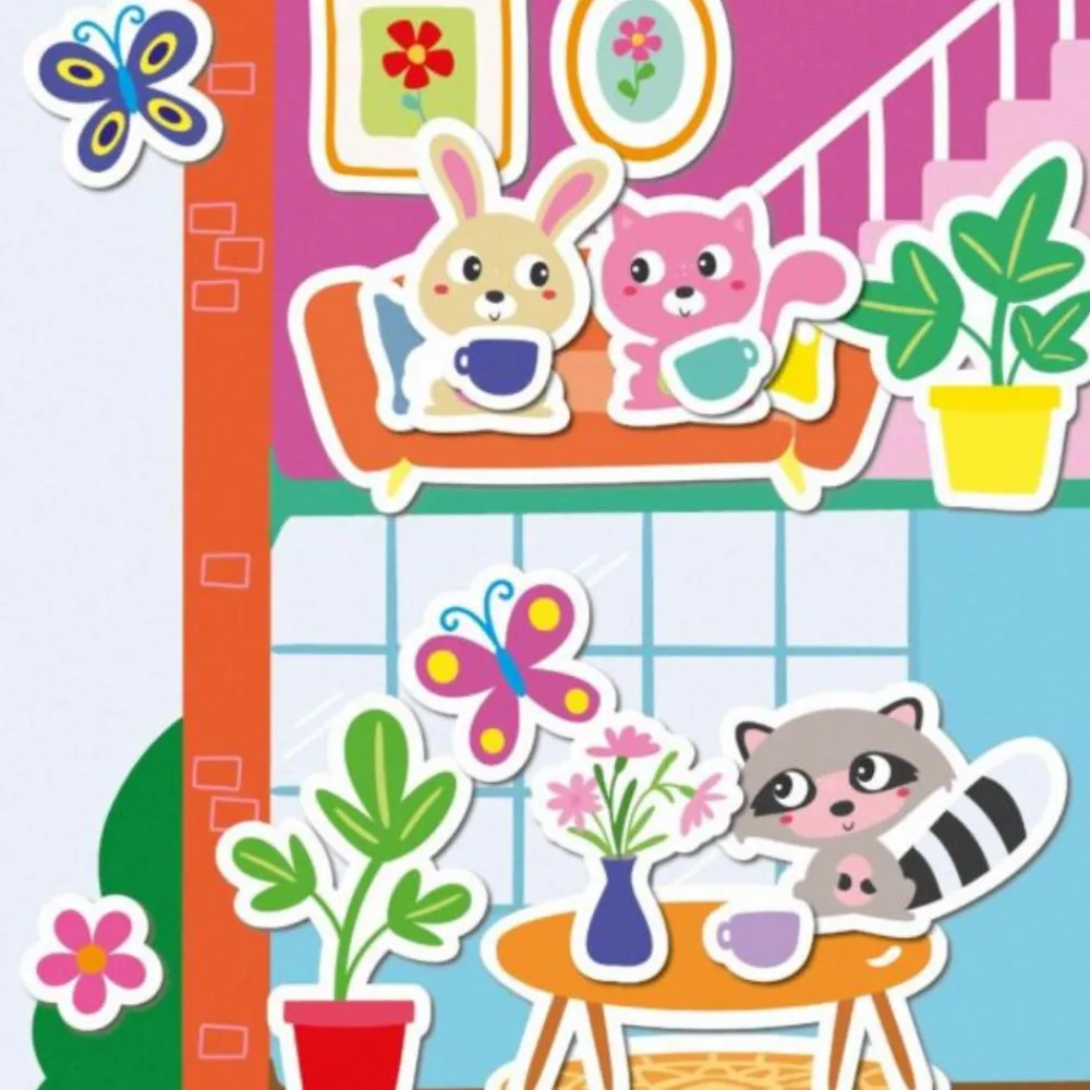 Best SES Creative My First - Plakat med klistermærker - Mit hus