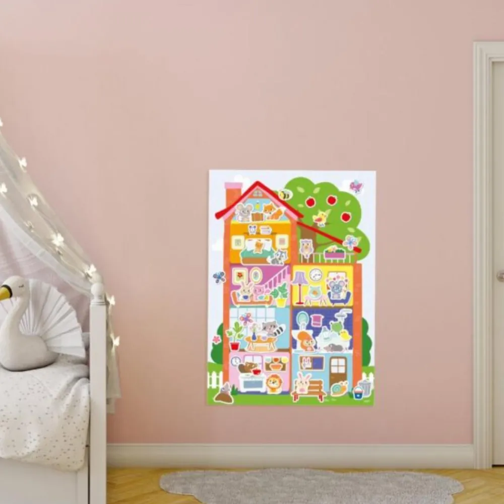 Best SES Creative My First - Plakat med klistermærker - Mit hus