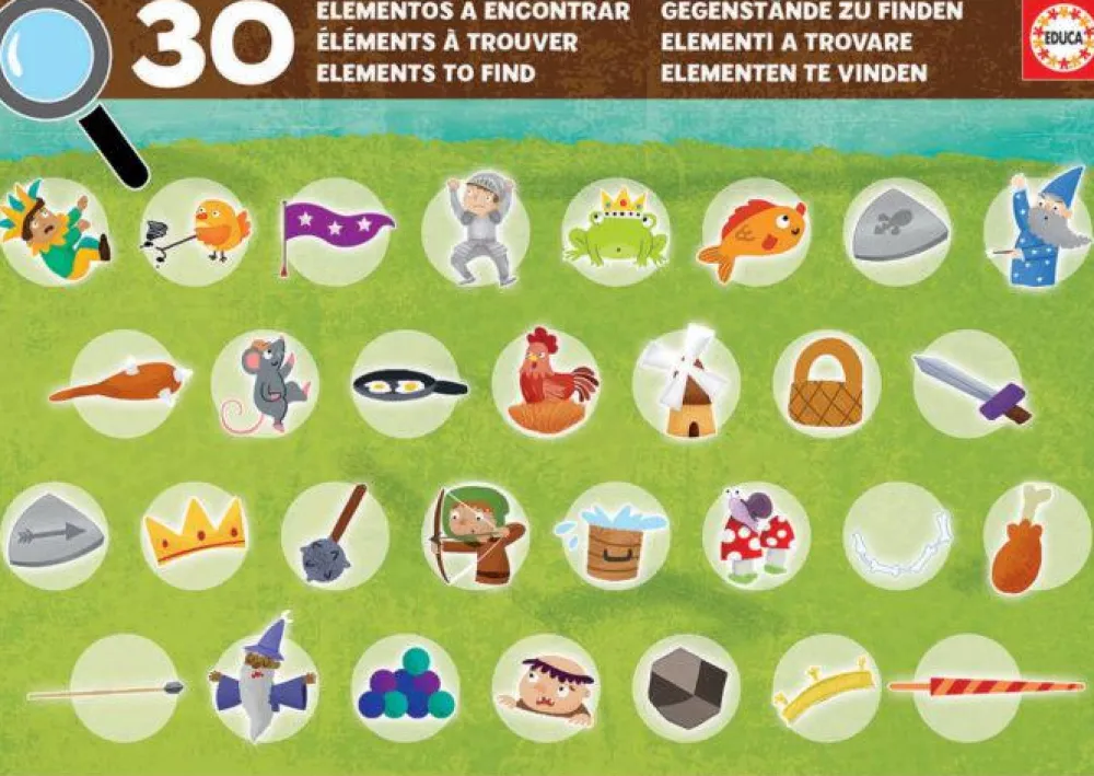 Clearance educa Observationspuslespil m. 50 brk. - Borgliv