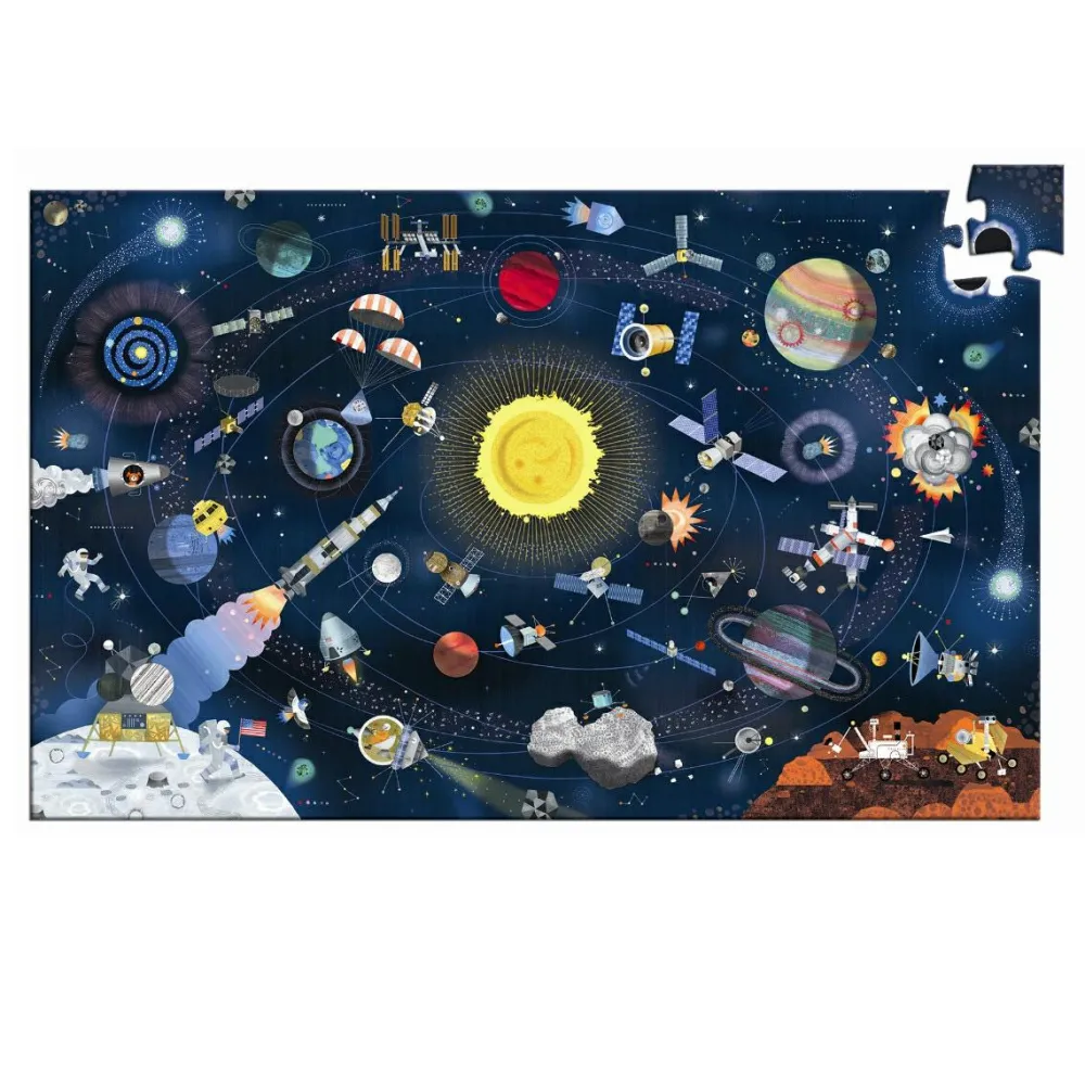 Online Djeco Observationspuslespil m. 200 brikker - Rummet