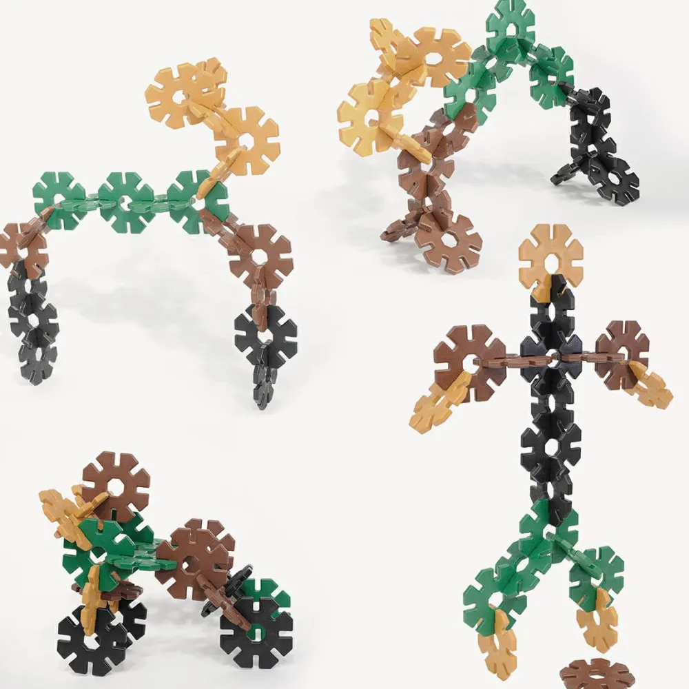 Discount Polydron Octoplay Gigant - Natur, 80 dele