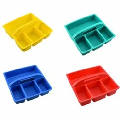 Discount Opbevaringsbakker m. håndtag, 4 stk