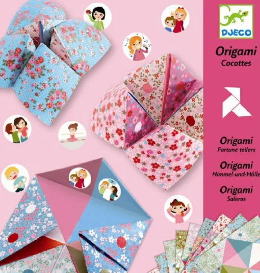 Clearance Djeco Origami - Flip-flappere i lyse farver