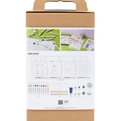 Outlet Creativ Company Paint by Numbers, tusser - Sommerfugle & robotter