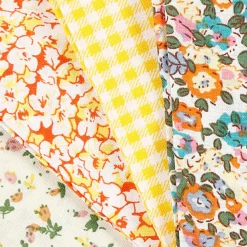 Creativ Company Patchworkstof 45 x 55 cm - Gul, 4 stk