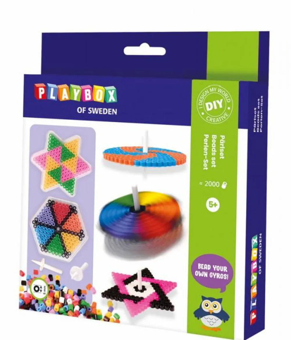 Sale Playbox Perlesæt - Lav selv snurretoppe, 2.000 stk