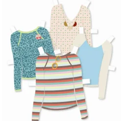 Djeco Påklædningsdukke - 100+ dele