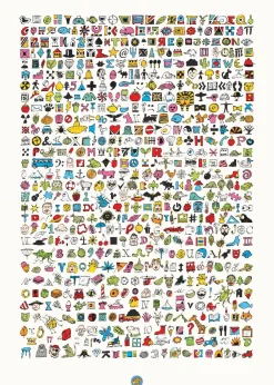 Plakat 50 x 70 cm - Snak om lidt af hvert