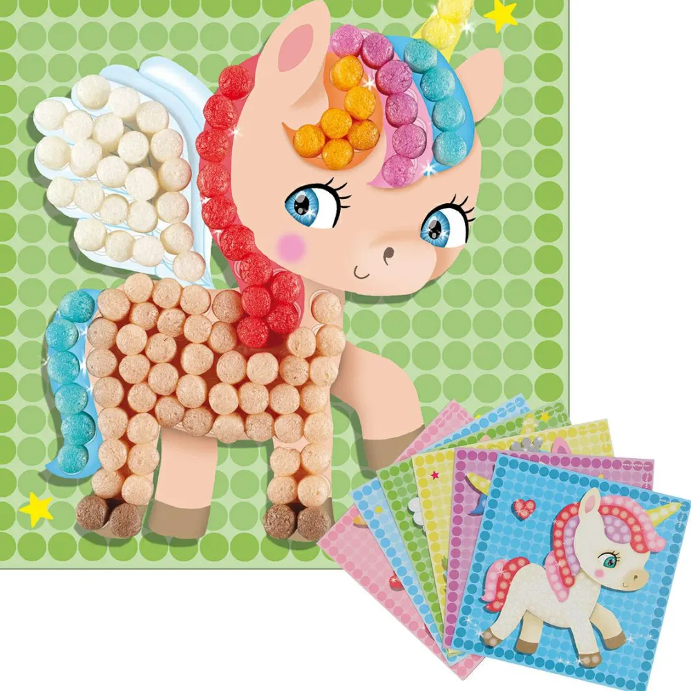 Clearance PlayMais Mosaik-kort - Eventyr, 4 x 6 stk