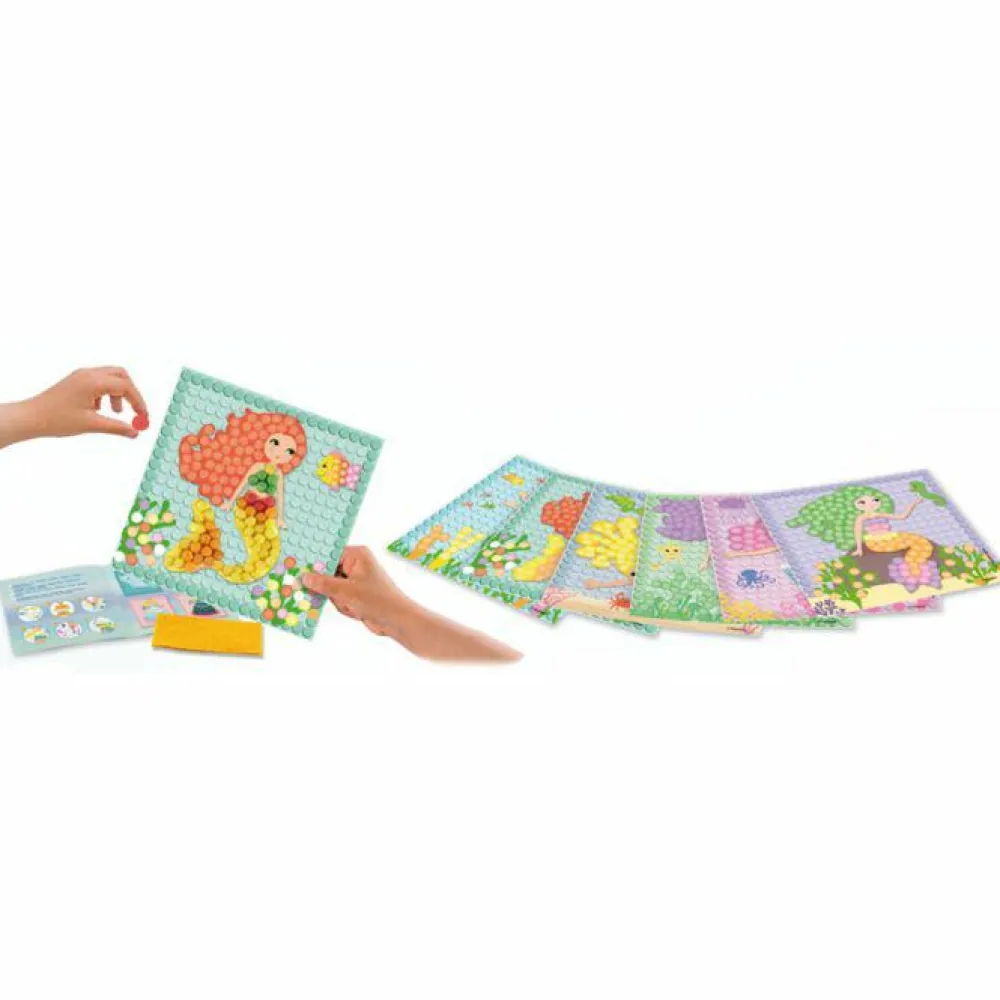 Clearance PlayMais Mosaik-kort - Eventyr, 4 x 6 stk