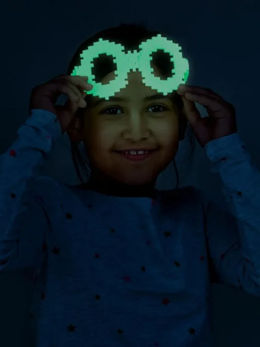 Sale Plus-Plus - Lær at bygge Glow in the dark, 500 stk