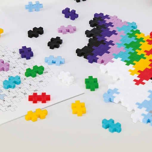 New Plus-Plus - Puzzle By Number, Regnbue 500 stk