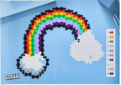 New Plus-Plus - Puzzle By Number, Regnbue 500 stk