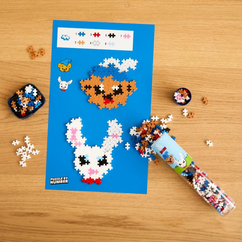 Clearance Plus-Plus i rør - Bamse & Lille Hopsa, 240 stk