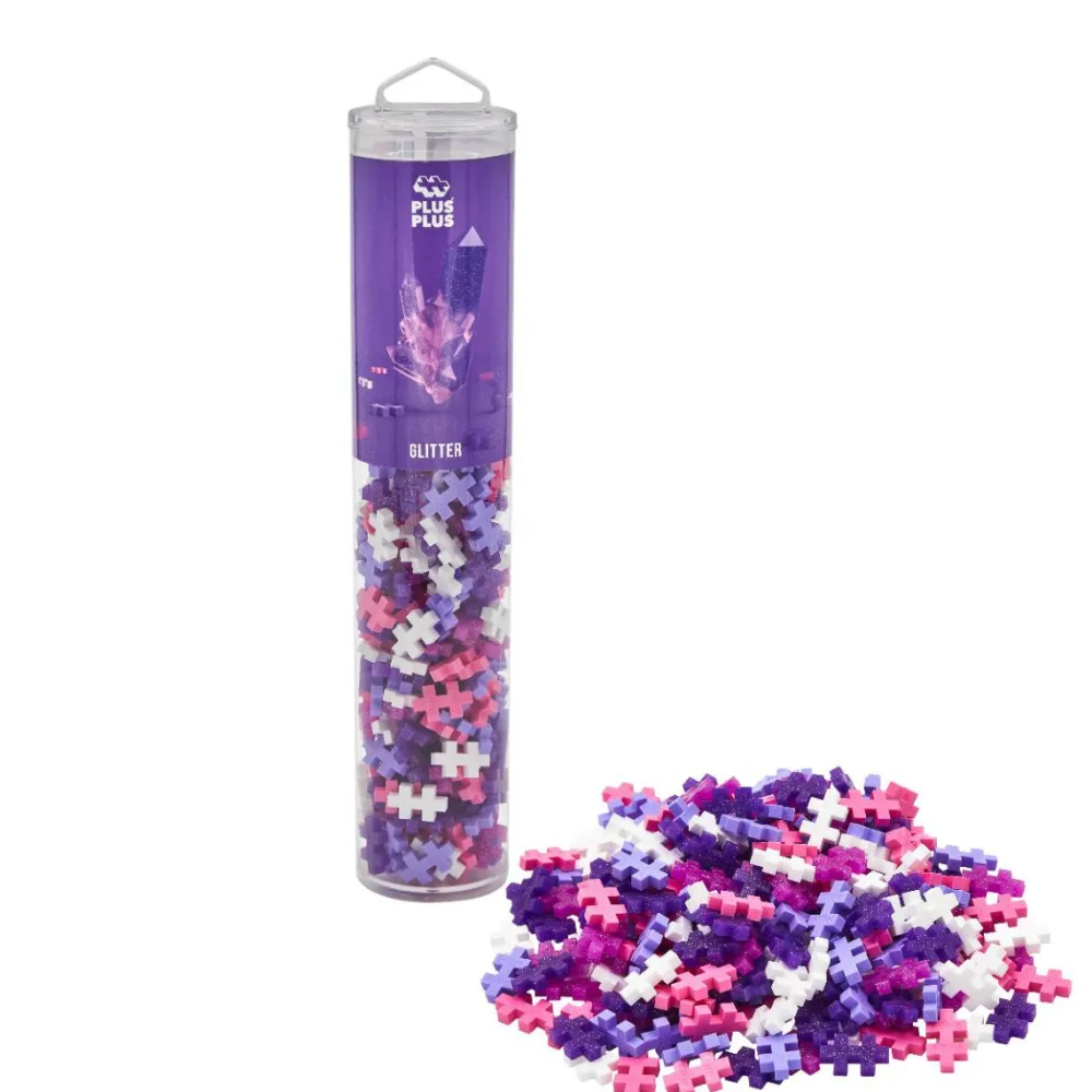 Plus-Plus i rør - Glitter Mix, 240 stk.