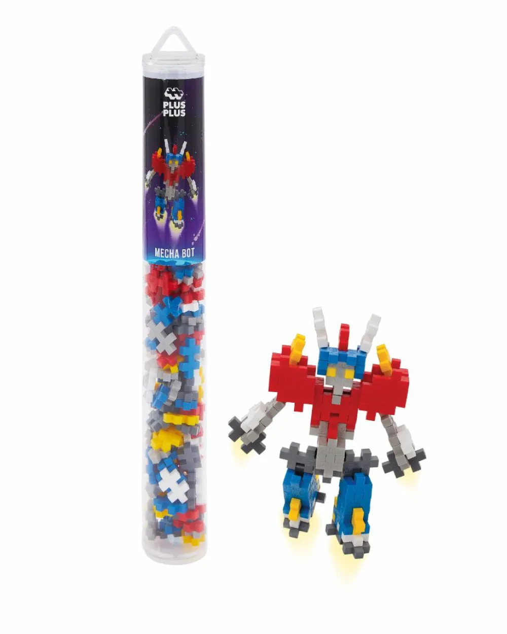 Discount Plus-Plus i rør - Mecha Bot, 100 stk