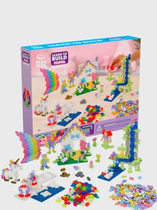 Clearance Plus-Plus Pastel - Lær at bygge Mega, 1200 stk