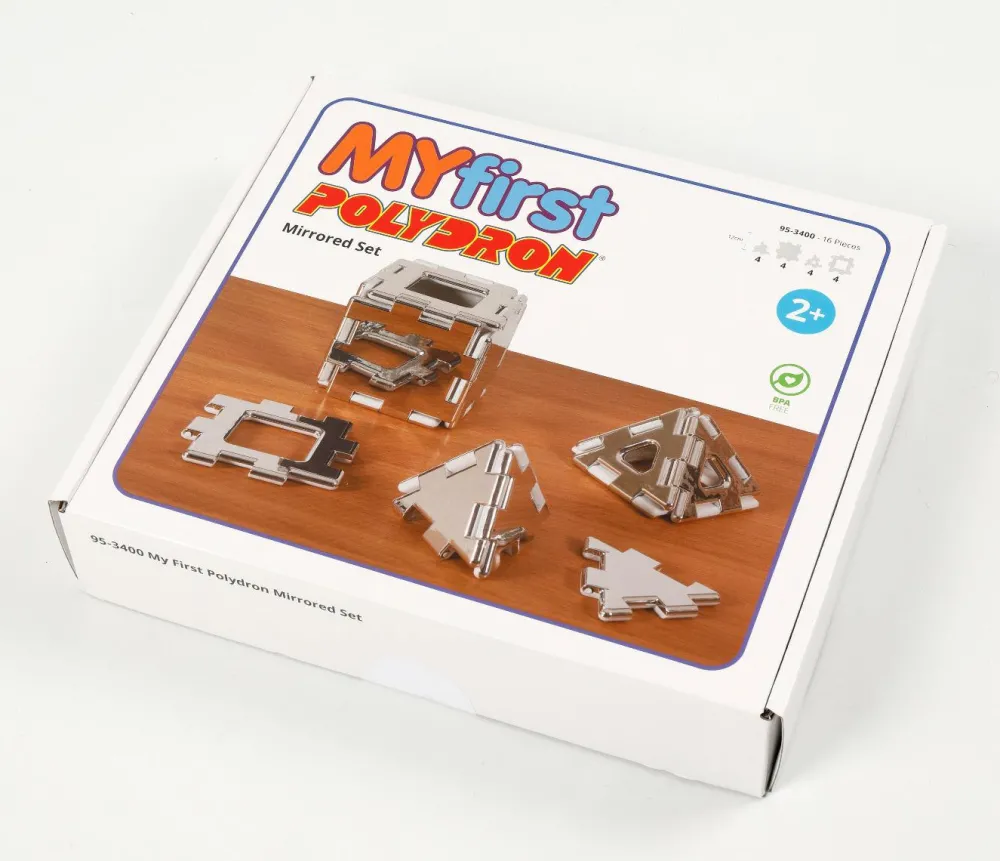 Online Polydron - Mit første byggesæt m. spejle, 16 dele