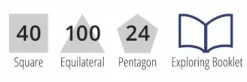 New Polydron byggesæt, 164 dele