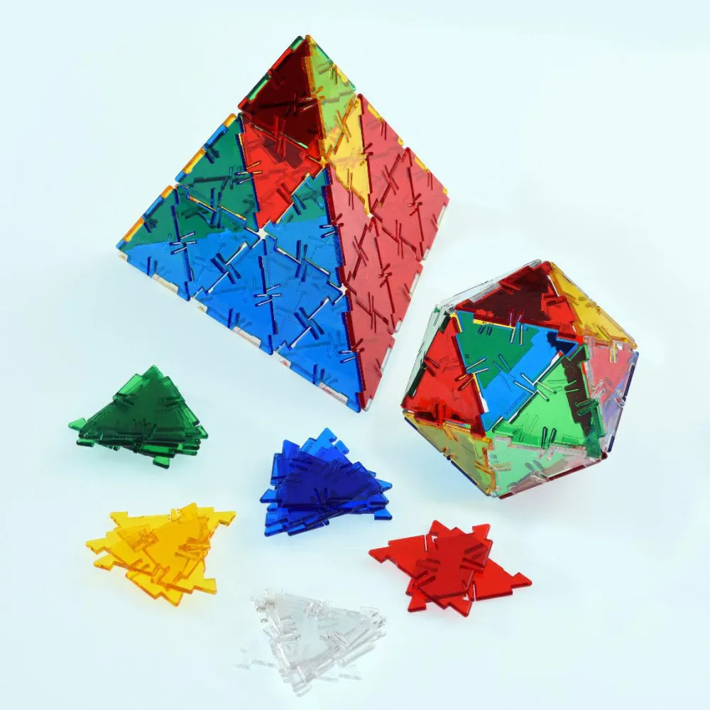 Hot Polydron byggesæt Crystal, 164 dele