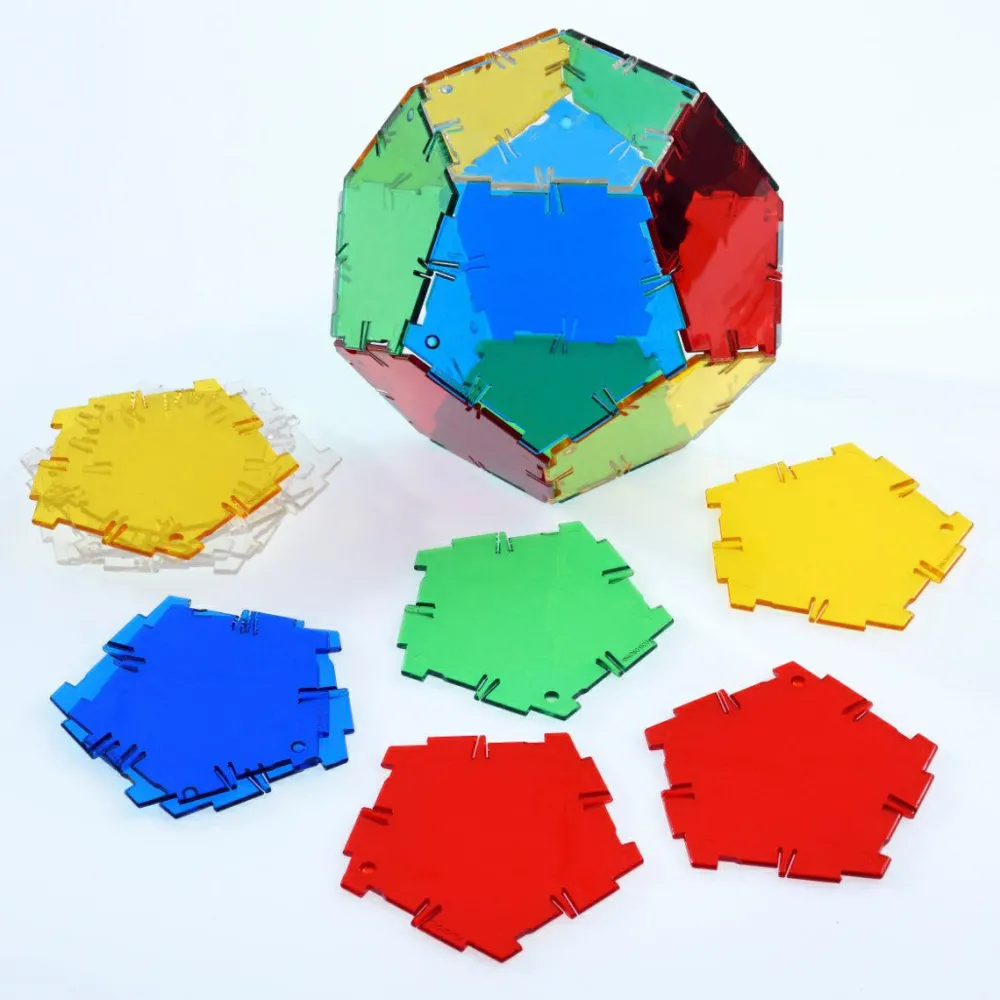 Hot Polydron byggesæt Crystal, 164 dele