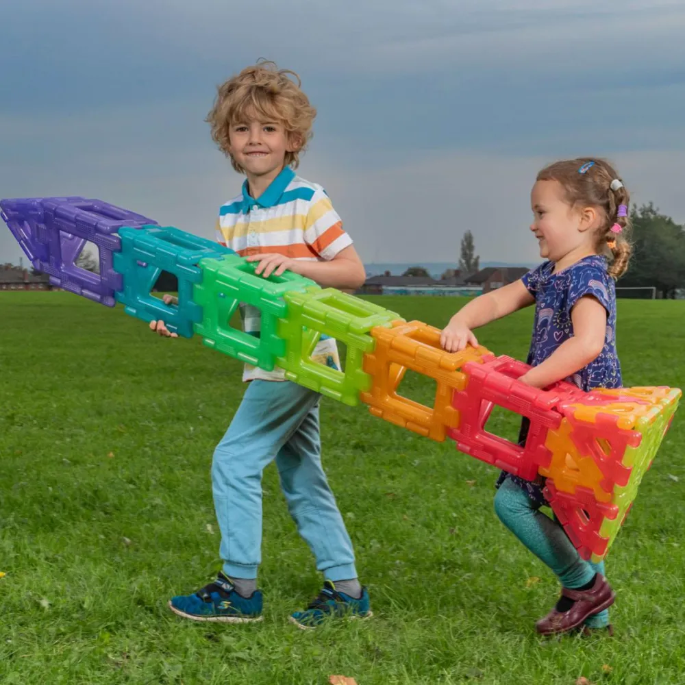 Best Polydron Large - Transparent, 60 dele