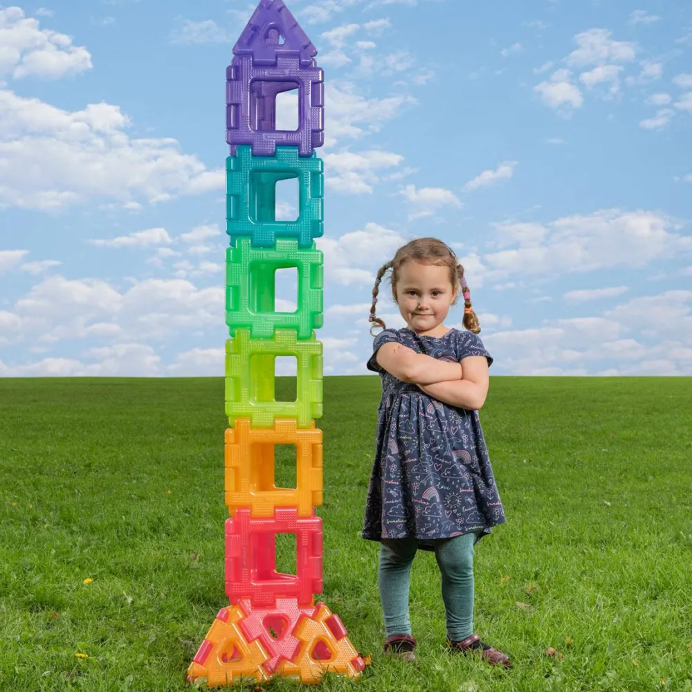 Best Polydron Large - Transparent, 60 dele