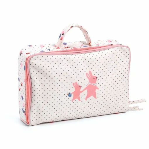 Sale Djeco Pomea dukke 32 cm - Vanille, inkl. rejsekuffert