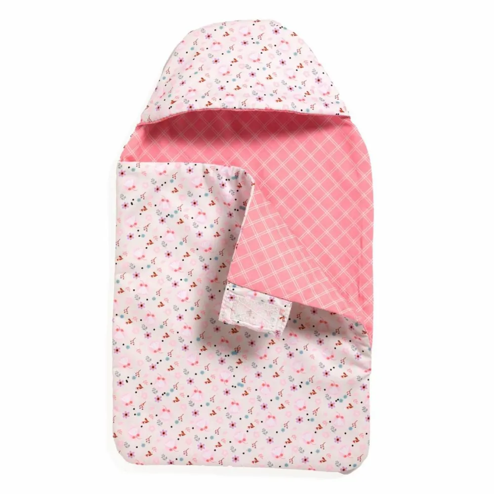 New Djeco Pomea dukketilbehør - Sovepose, Blomster