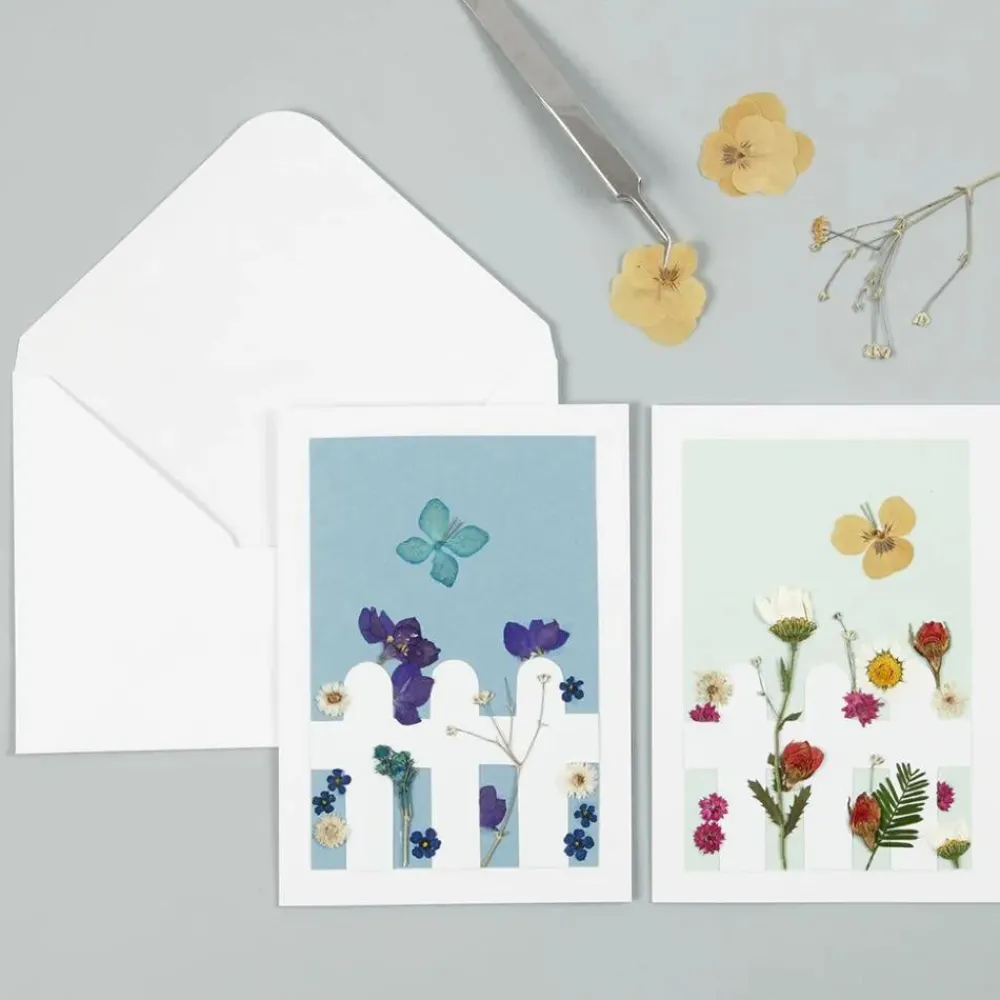 Best Creativ Company Pressede blomster - Blandede farver, 1 ark