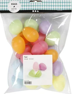 Hot Creativ Company Påskeæg 24 stk. - H: 4,5 cm.