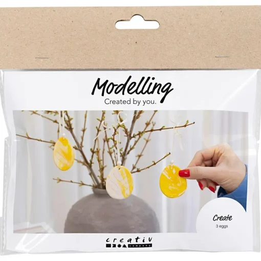 Clearance Creativ Company Påskepose - Lav marmorerede påskeæg, 3 stk