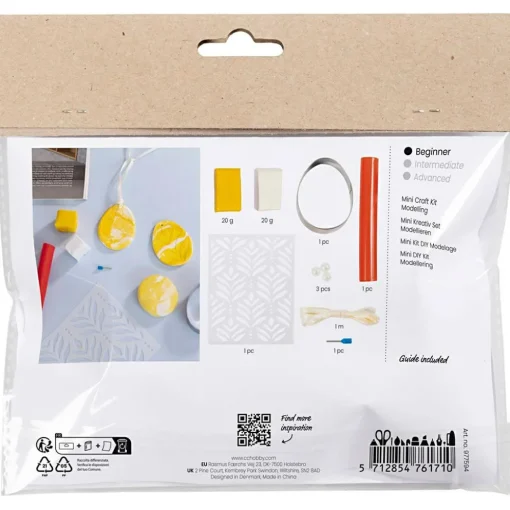 Clearance Creativ Company Påskepose - Lav marmorerede påskeæg, 3 stk