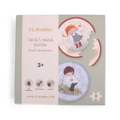 Outlet Filibabba Puslespil 5-i-1 - Små eventyrere