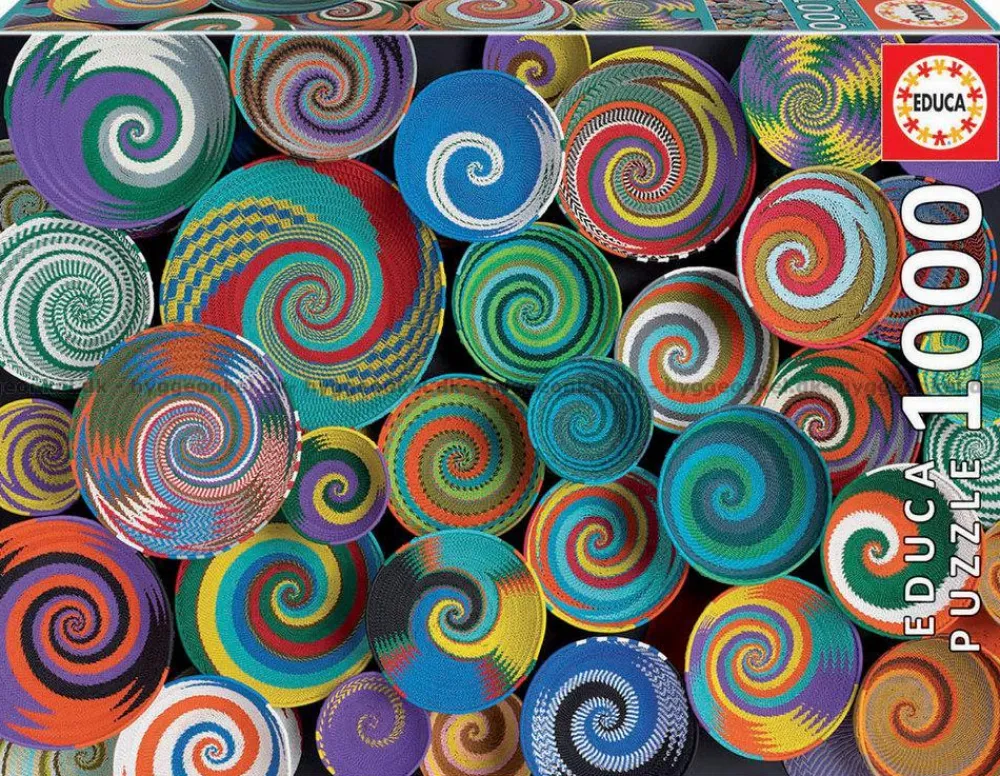 Outlet educa Puslespil m. 1.000 brikker - Afrikanske kurve